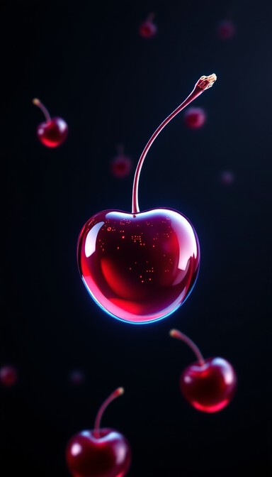 Free Floating Red Cherries Image - Cherries, Underwater, Submerged ...