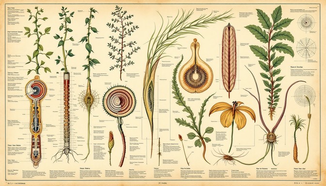 Free Botanical Mechanics Illustrated Image - Botanical, Illustration ...