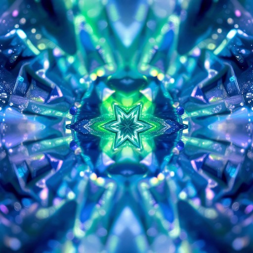 Free Crystalline Aurora Pattern Image - Aurora, Kaleidoscope, Crystal ...