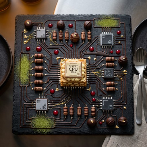 Free Circuit Board Dessert Image - Dessert, Chocolate, Circuit ...