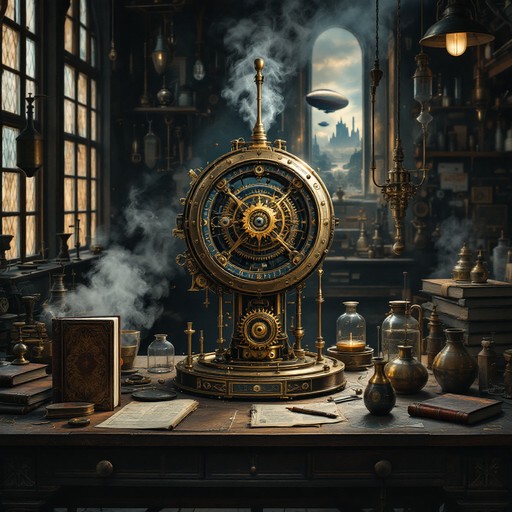 Free Steampunk Workshop Scene Image - Steampunk, Workshop, Gears ...