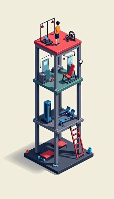 Free Pixelated Fitness Tower Image - Pixelart, Fitness, Gym | Download ...