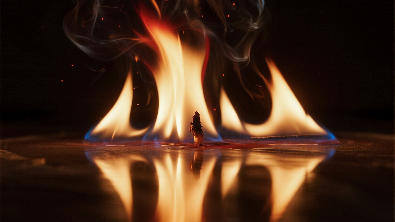Free Reflected Burning Elegance Image - Fire, Flame, Reflection ...