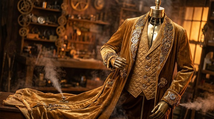 Clockwork Robe Free Clockwork Fashion Masterpiece Image - Steampunk, Clockwork, Gears ...