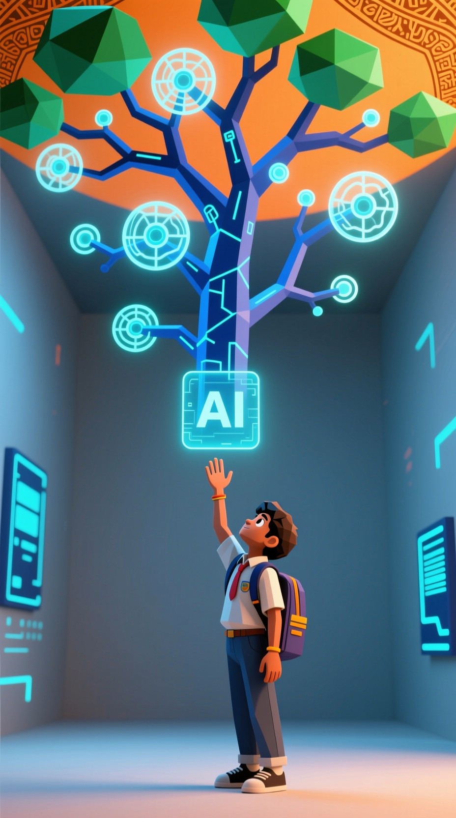 Free Digital Wisdom Connection Photo - Ai, Holographic, Student ...