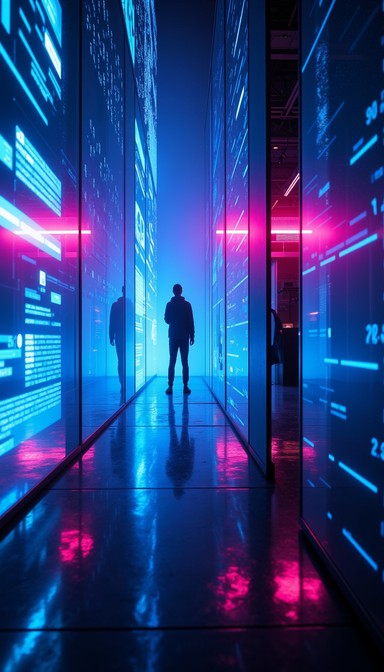 Free Neon Digital Corridor Image - Cyberpunk, Neon, Futuristic ...