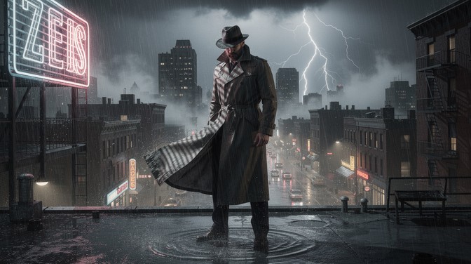 Detective Brooding Reference Free Noir Midnight Mystery Image - Detective, Noir, Storm | Download at ...