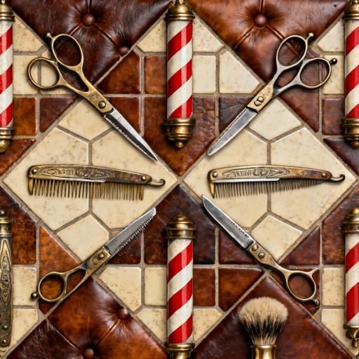 Free Vintage Barbershop Motif Photo - Barbershop, Vintage, Scissors ...