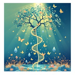 Dna Tree Cool Free DNA Tree Blooms Image - Dna, Tree, Butterflies | Download at StockCake