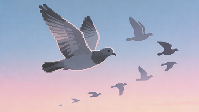 Free Peaceful Pixel Flight Image - Doves, Birds, Pixel | Download at ...
