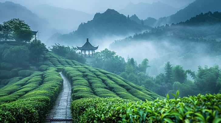 Colorful Tea Land Free Verdant Tea Fields Image | Download at StockCake
