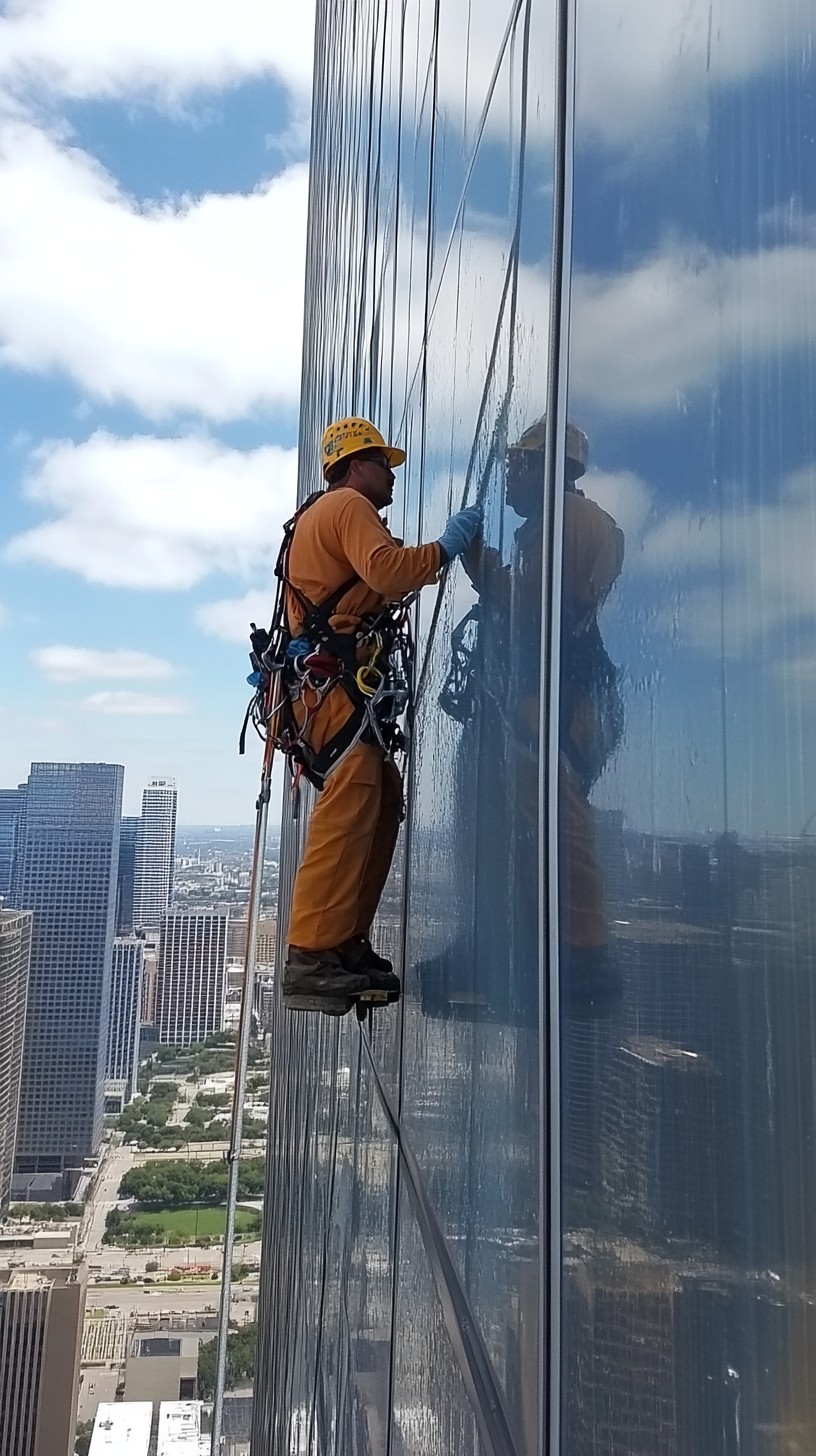 Free Skyline Window Cleaning Image - Window, Cleaner, Skyscraper ...
