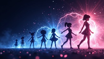 Free Cosmic Human Development Image - Evolution, Silhouettes, Cosmic ...
