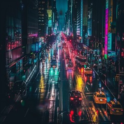 Free Rainy City Night Image - City, Night, Rain | Download at StockCake