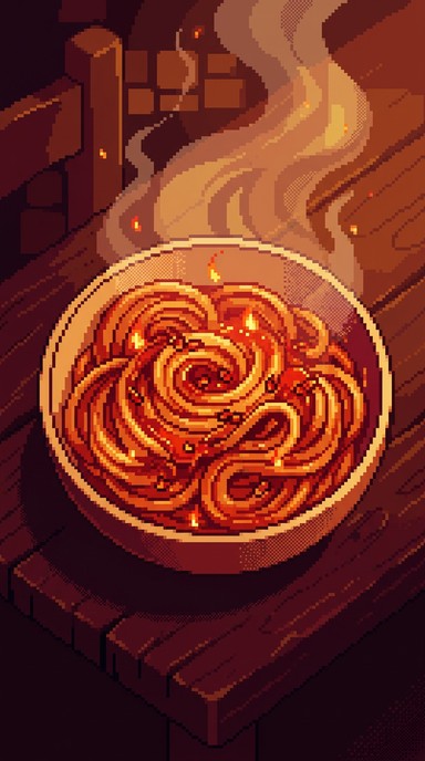 Free Spicy Pixel Pasta Image - Pasta, Noodles, Spicy | Download at ...