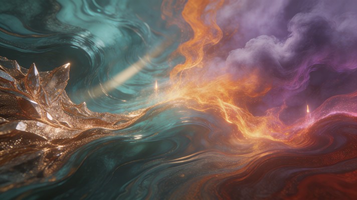 Free Abstract Elemental Harmony Image - Abstract, Elemental, Flowing ...