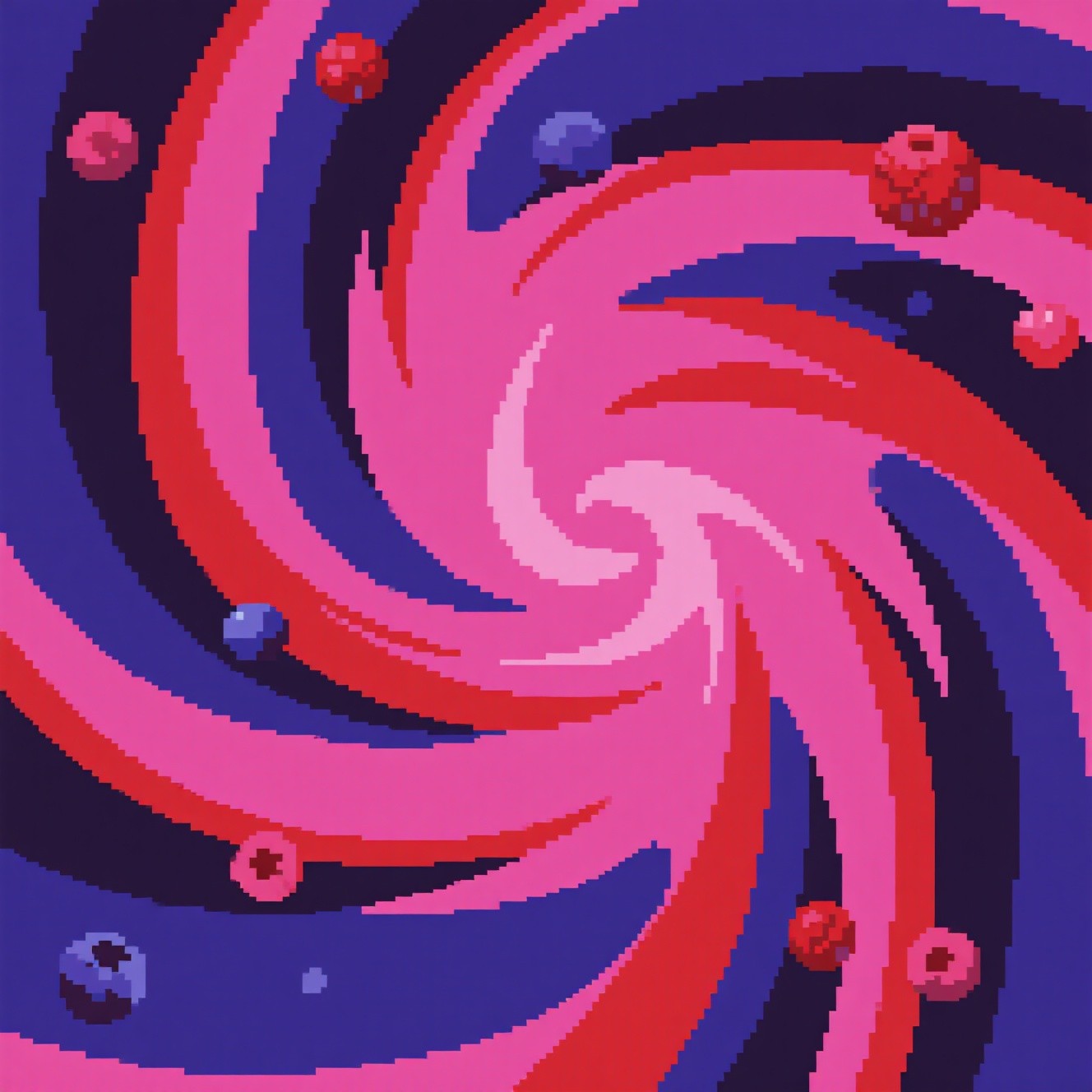 Free Berry Pixel Vortex Image - Pixelart, Vortex, Spiral | Download at ...