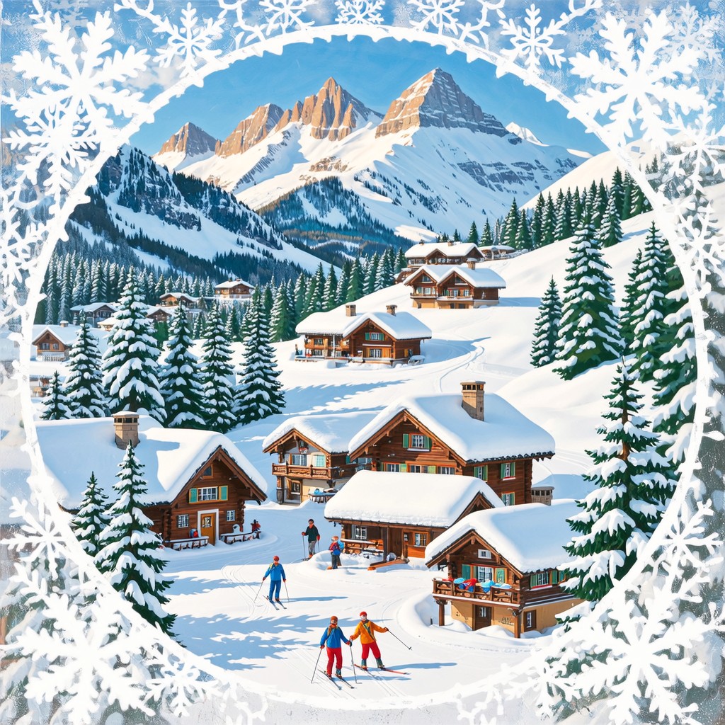 Free Alpine Village Winter Image - Alpine, Mountains, Ski | Download at ...