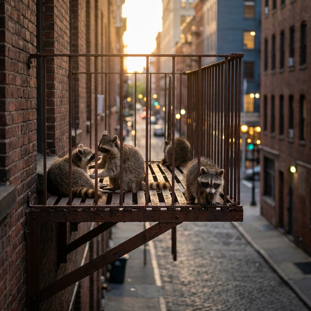 Suburb Racoons Free Urban Raccoon Family Image - Raccoons, Wildlife, Urban | Download ...