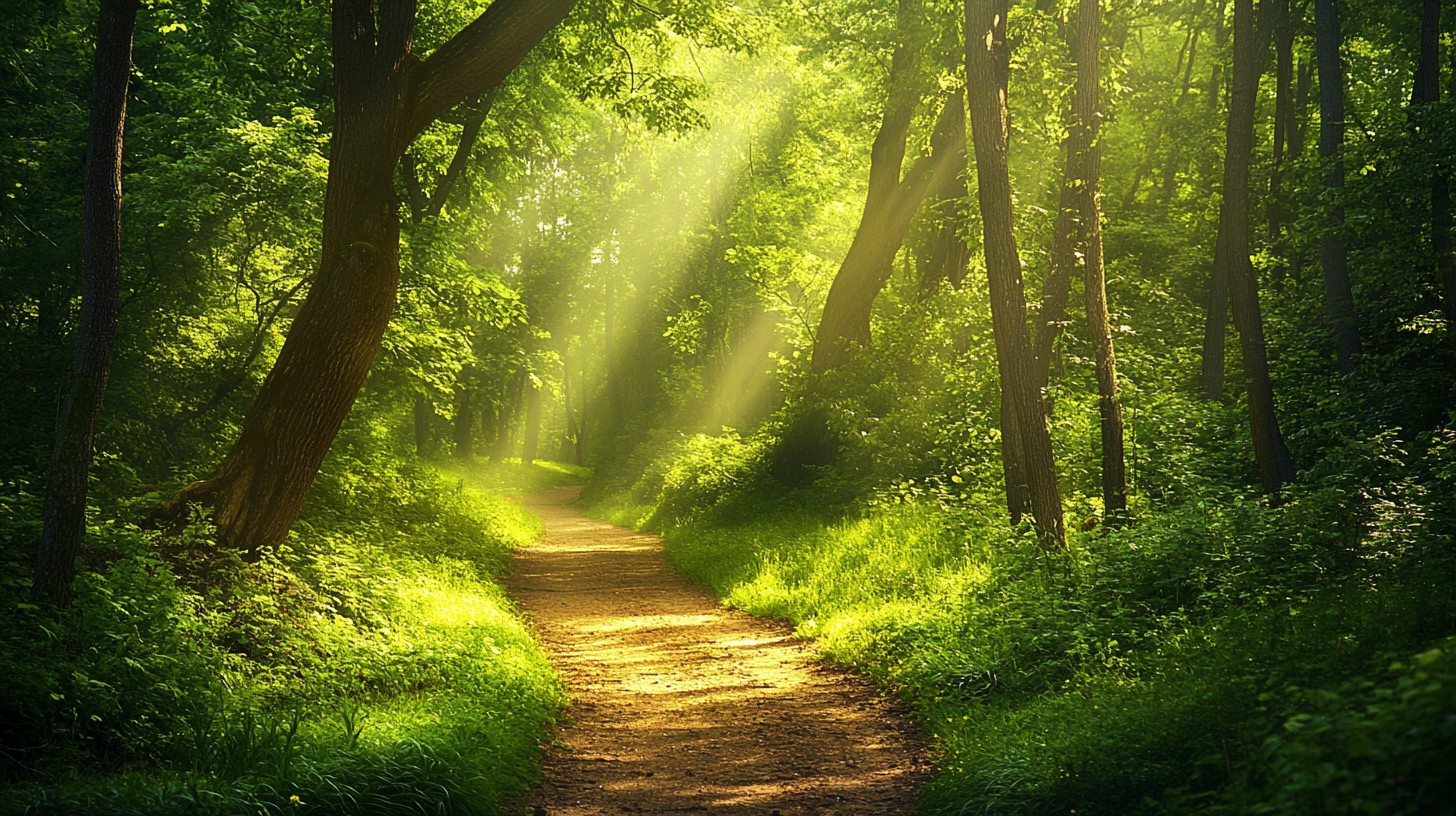 Free Enchanted Forest Path Image - Forest, Pathway, Sunlight | Download ...