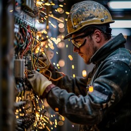 Electrical Work Beautiful Free Focused Electrical Work Image - Electrician, Wiring, Sparks ...