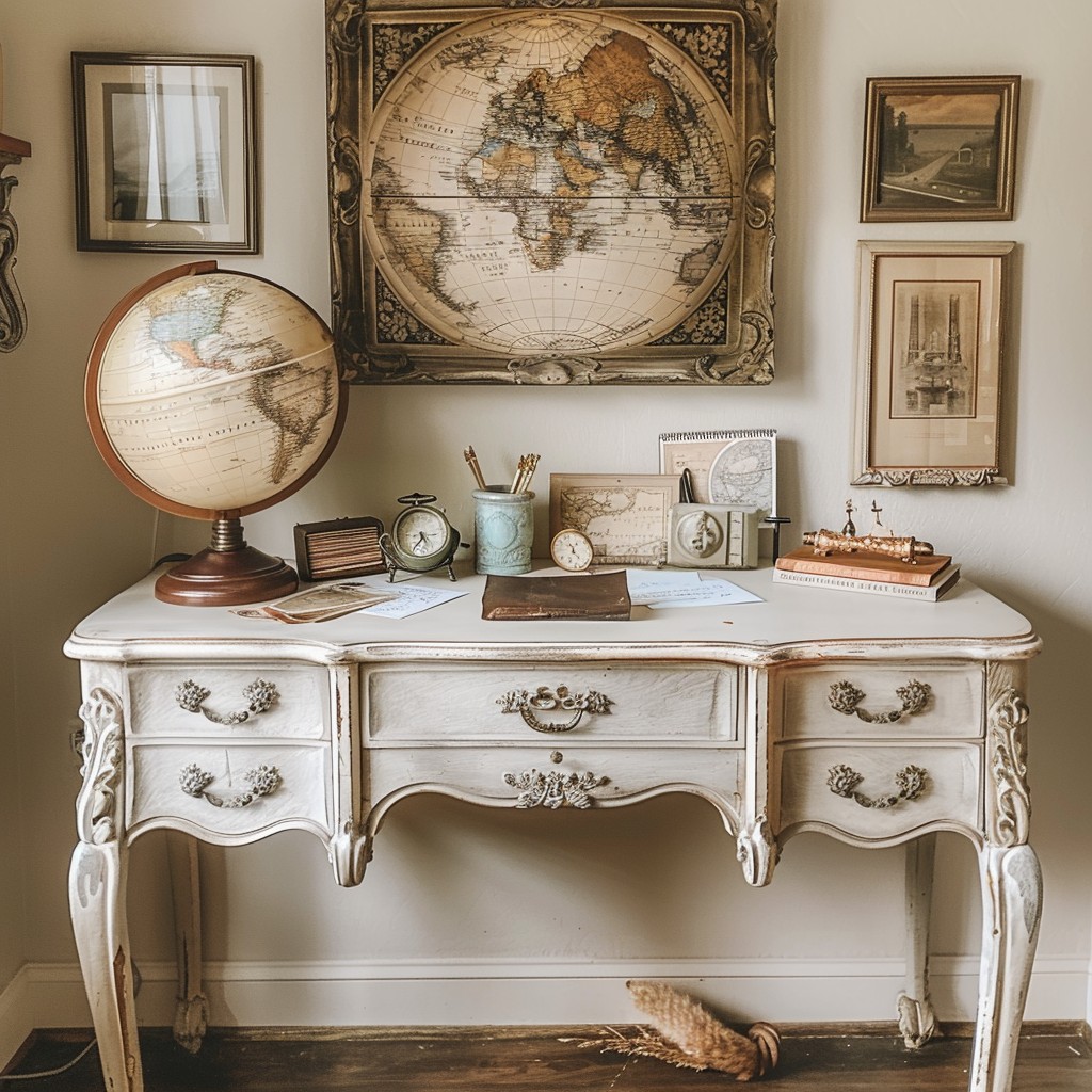 Free Vintage Desk Setup Image - Vintage, Desk, Globe | Download at ...