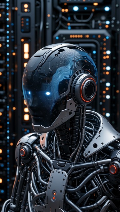 Free Biomechanical Android Portrait Image - Robot, Android, Cyborg ...