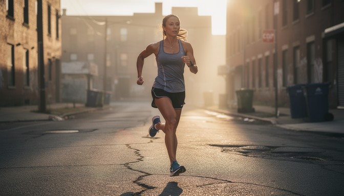 Free Pink Sunrise Run Image - Jogging, Fitness, Woman | Download at ...