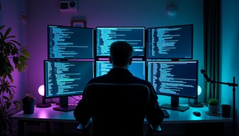 Free Midnight Coding Session Image - Programmer, Hacker, Code ...