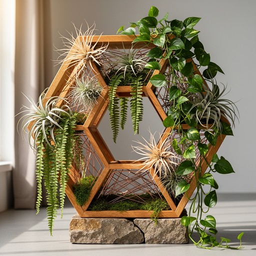 Free Nature Meets Geometry Image - Biophilic, Geometric, Hexagonal ...