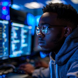 Free Focused Tech Professional Image - Technology, Programmer, Coding ...