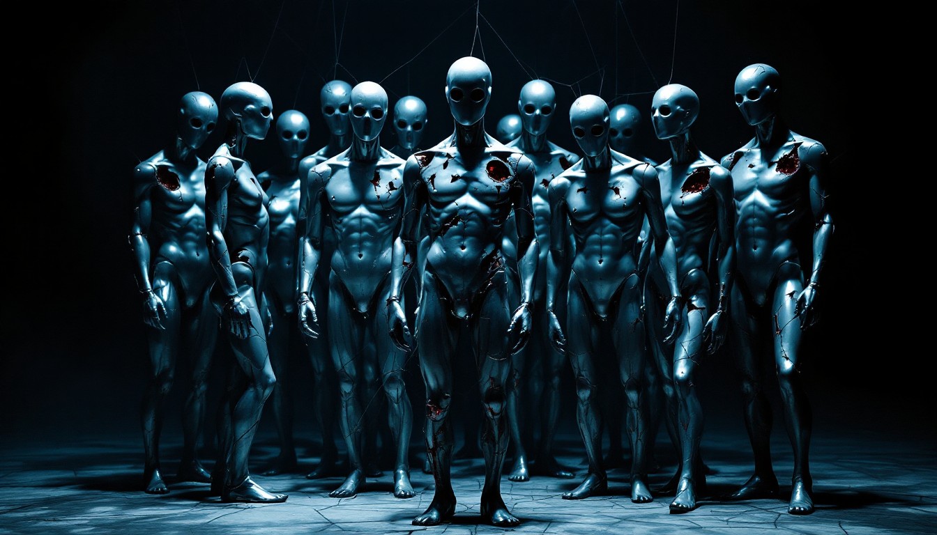 Metalix Rites Free Metallic Ritual Formation Image - Mannequins, Silver, Gothic ...