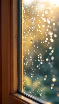 Free Golden Morning Droplets Image - Droplets, Condensation, Window ...