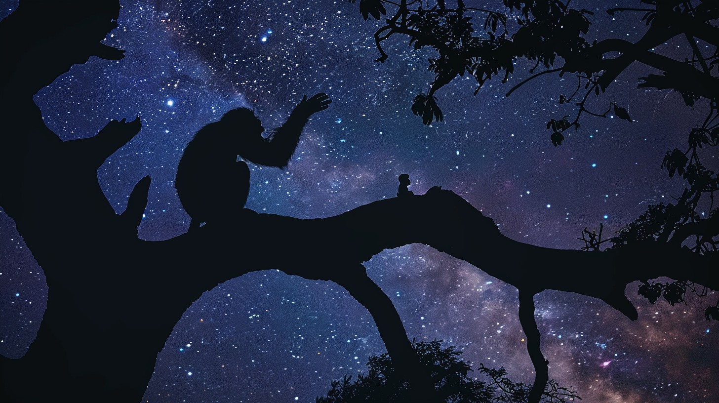 Free Starry Silhouette Encounter Image - Night, Stars, Silhouette ...