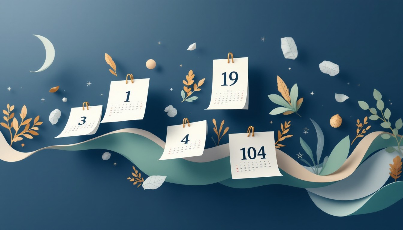 Free Time Flows Forward Image - Calendar, Numbers, Floating | Download ...