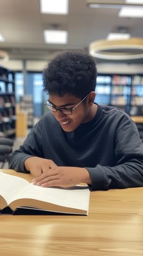 Free Studious Library Moment Image - Reading, Library, Student ...