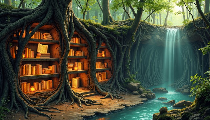 Free Magical Forest Library Image - Library, Magical, Forest | Download ...