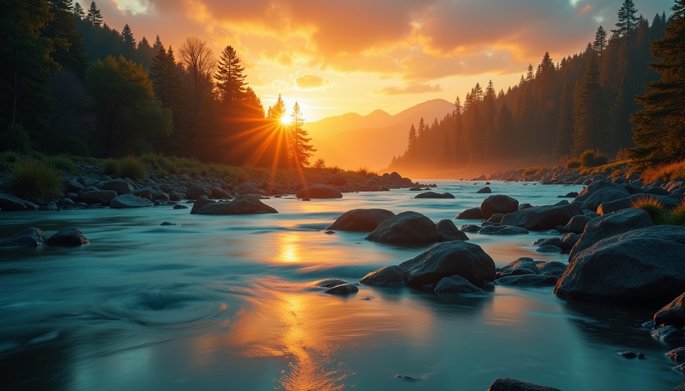 Free Sunset River Reflections Image - Sunset, River, Reflection ...