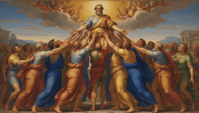 Unity Painting Renaissance Free Unity Lifts Everyone Image - Renaissance, Teamwork, Classical ...