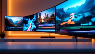 Dual Panel Display Free Professional Dual Displays Image - Workspace, Setup, Monitors ...