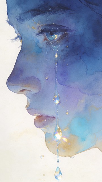 Tears Reflection Free Tears Transform Hope Image - Watercolor, Tears, Eye | Download at ...