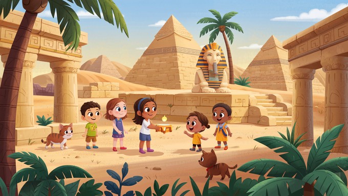 Free Ancient Adventure Awaits Image - Children, Explorers, Adventure ...