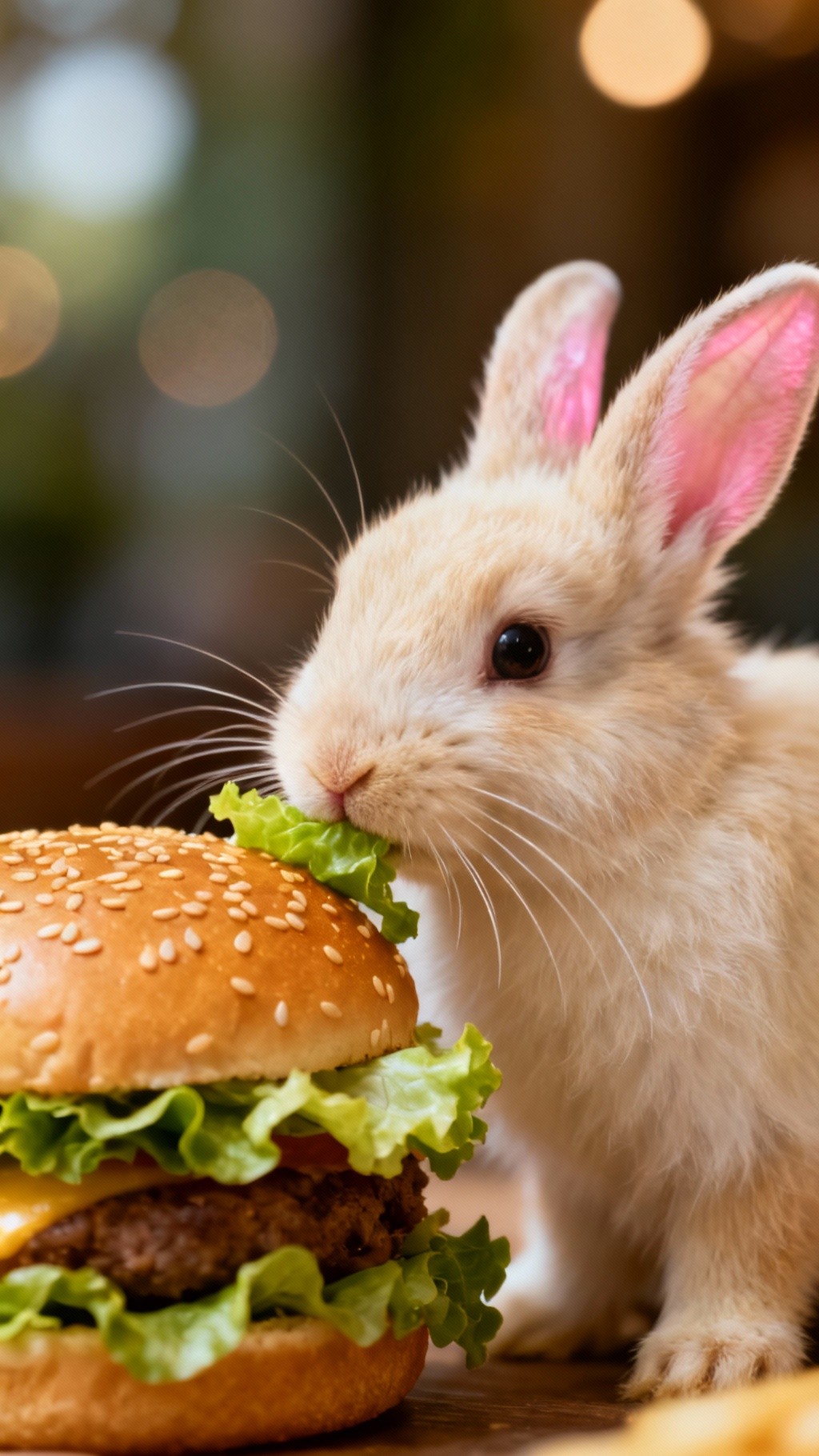 Free Bunny Meets Burger Image - Bunny, Rabbit, Burger | Download at ...