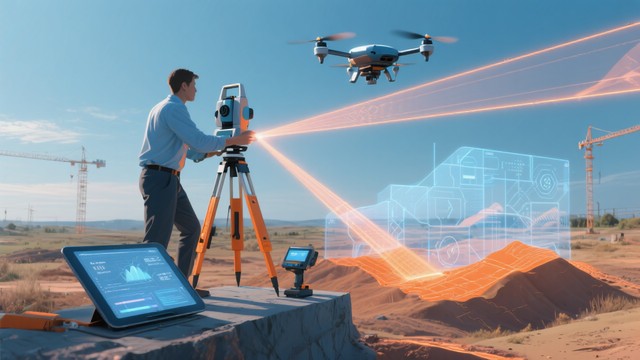 Free 3d Modeling Of Surveying And Mapping Data Stock AI Images | StockCake