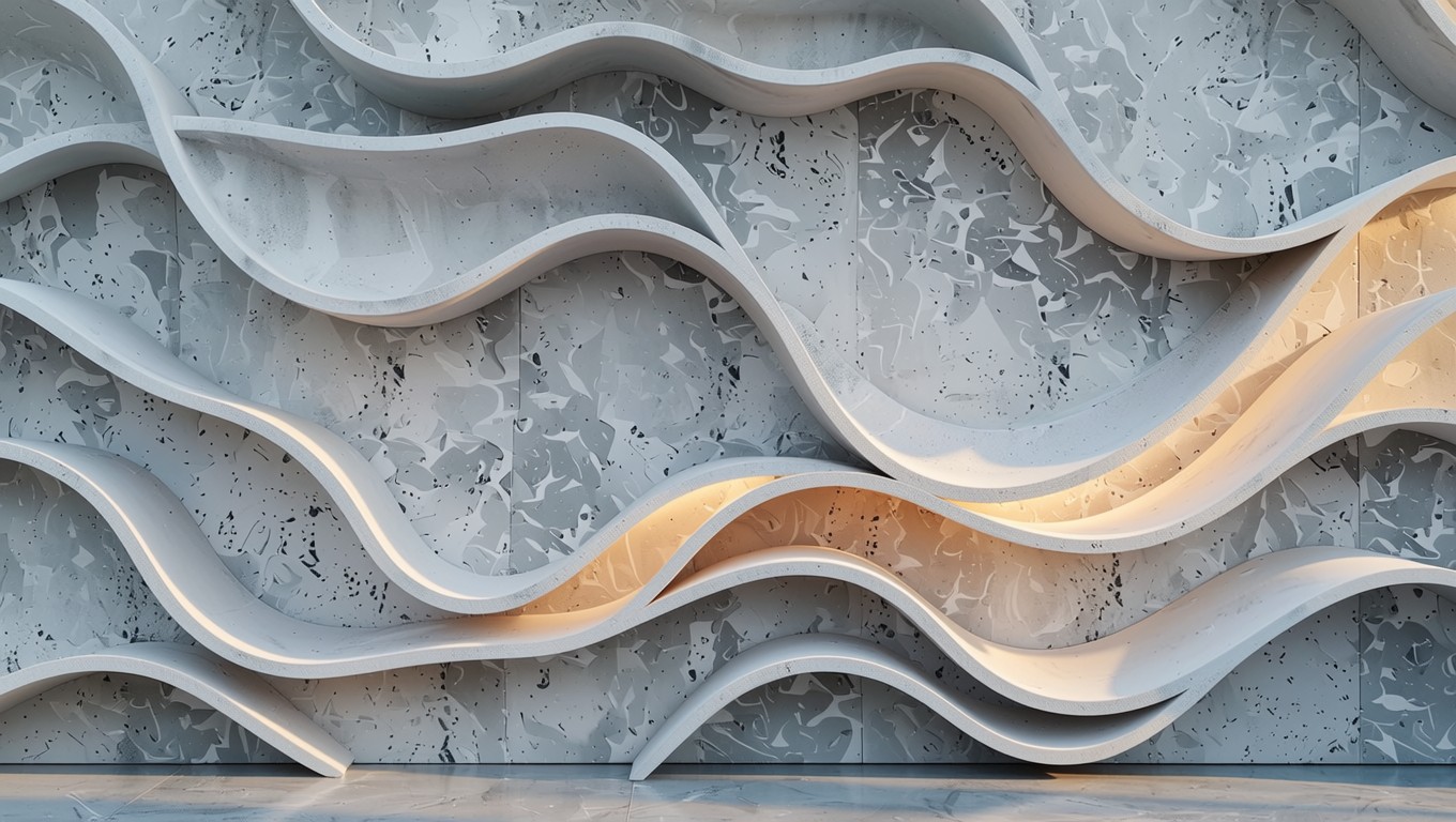 Free Flowing Wave Panels Image - Wave, Panel, 3d | Download at StockCake
