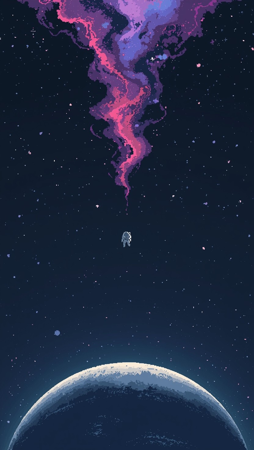 Free Cosmic Pixel Journey Image - Astronaut, Space, Pixel | Download at ...