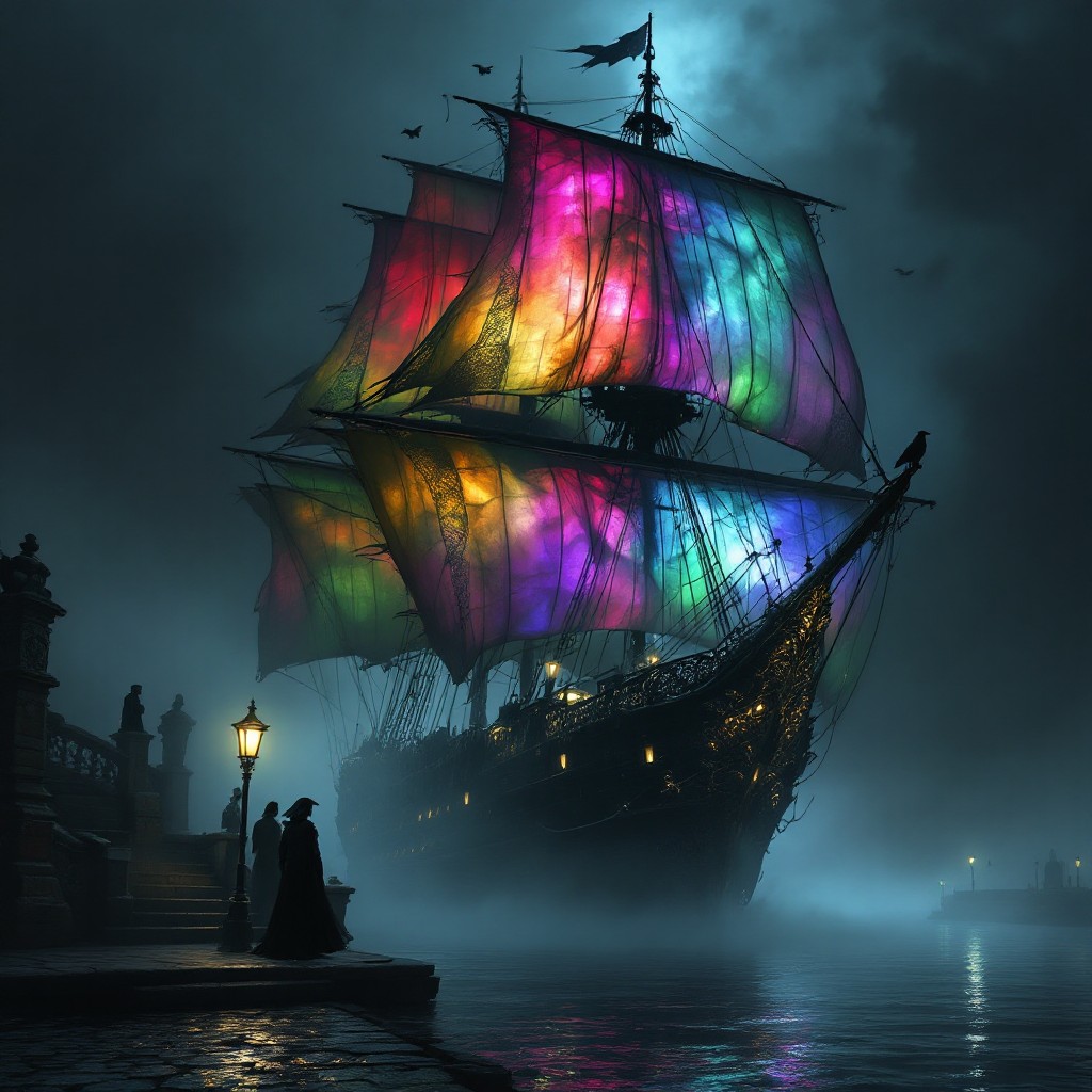 Free Spectral Rainbow Ship Image - Ship, Gothic, Victorian | Download ...