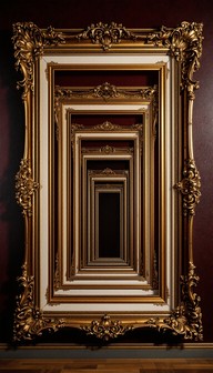 Free Nested Golden Frames Image - Baroque, Golden, Frames | Download at ...