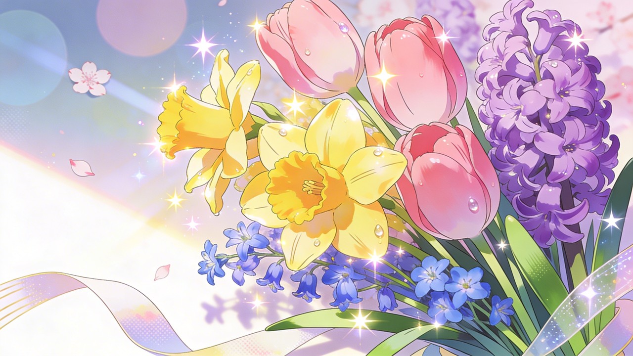 Old Anime Spring Roses Free Spring Flower Magic Image - Anime, Manga, Spring | Download at ...
