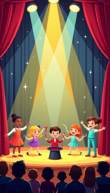 Free Excited Young Performers Image - Theater, Children, Excitement ...